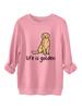 Stylish Cozy Thick Warm Plush Hoodie with Round Neck and Long Sleeves