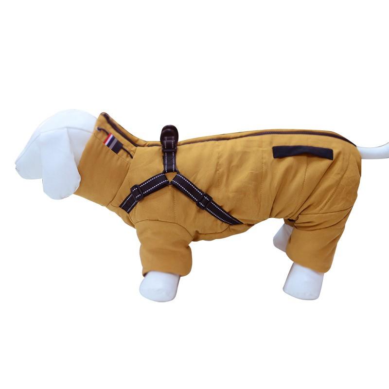 Warm Thick Cotton Dog Coat Winter Fall Reflective Safety Vest Style Hoodie Small To Large Breeds