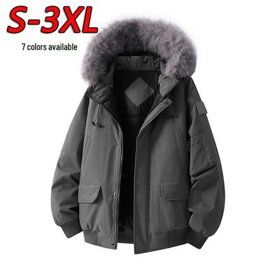 Men's & Women's High-Quality Removable Fur Collar Hooded Cotton Padded Winter Jacket