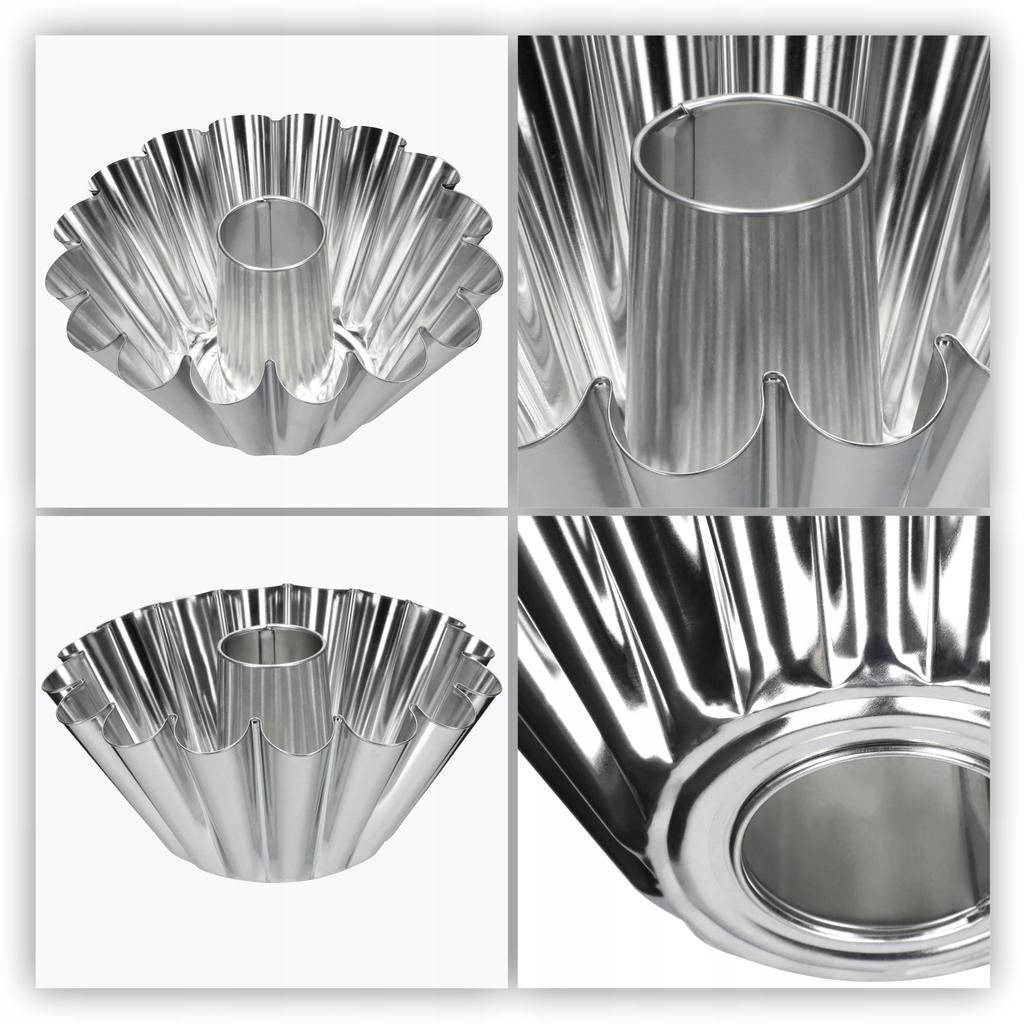KADAX Bundt Pan with Chimney Sleeve Mold Sheet Metal Baking Tin 22cm