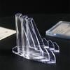 1Pcs Clear Acrylic Coin Display Stand Holders Small Easel Rack Trading Card Holder Support For Kpop Idol Card Organizer