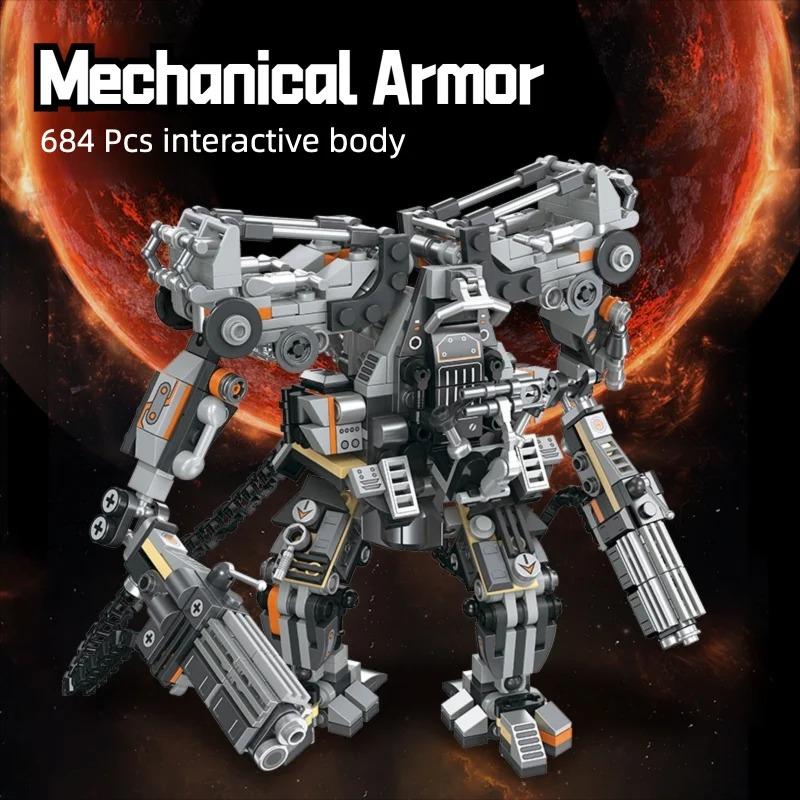 Science Fiction Building Blocks Action Robot Mecha MOC Bricks Toys Christmas Gifts for Boys Adult Children Desktop Decoration