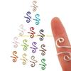92MF 10/14/15 Pcs Snake Shape Crochet Rings Tension Guide Yarn Rings Knitting Accessories for Mother Women