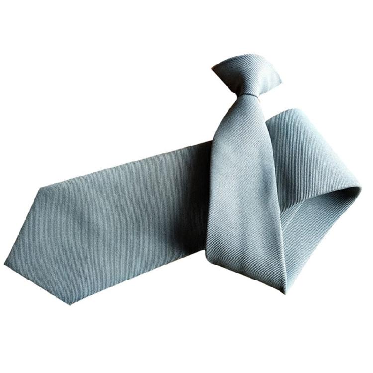 

Fashion Necktie for Business Unisex Solid Color Necktie Clip Closure Neckwear 1 світло-сірий колір