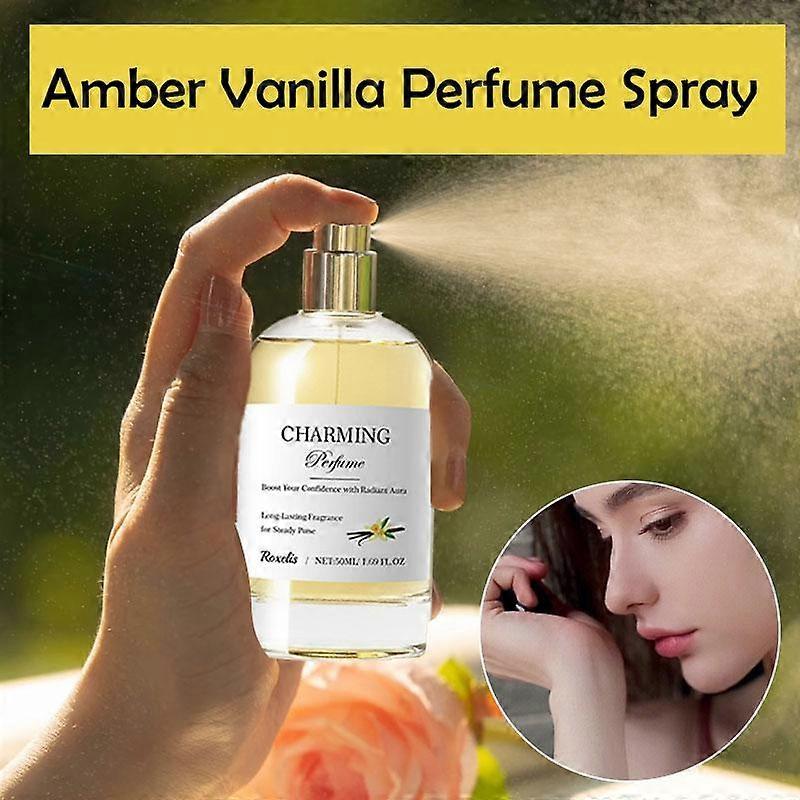 Roxelis Amber Vanilla Parfüm 50ml Langanhaltend Frisch für Frauen Täglich