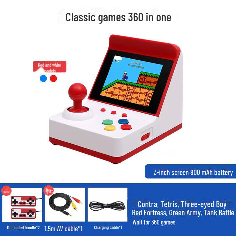 Retro Handheld Mini Joystick Console: Plants Vs. Zombies Series with Dual Controllers