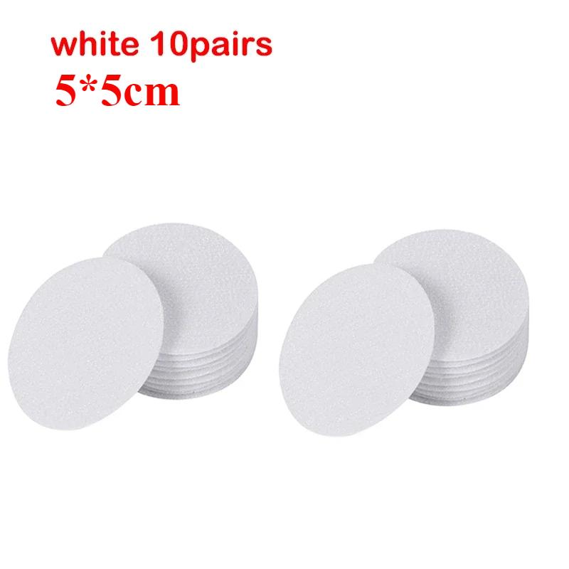 5-10Pairs Strong Self Adhesive Hook Loop Fastener Tape 60mm Nylon Magic Sticker Disc Hook Adhesive Round Hook Loop with Glue