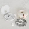 Doughnut Retainer Case with Hook Cleaning Brush Double Layers Portable Invisible Brace Storage Box Mouth Guard Denture Dental Aligner Container Holder