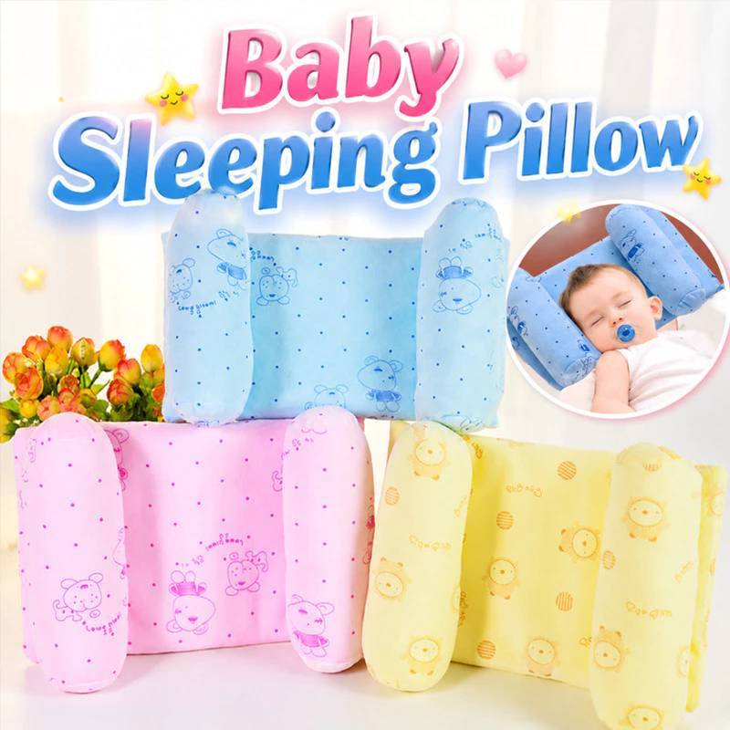 Baby Infant Memory Foam Pillow With Pure Cotton Fabric For Newborn Head Shaping Support