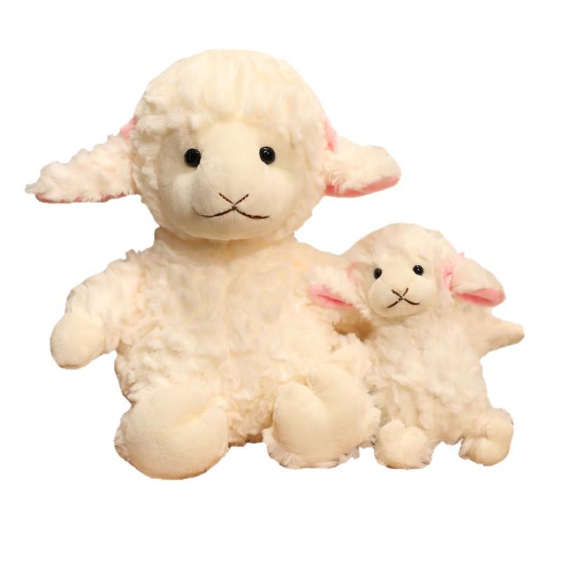 Adorable Sheep Plush Toy Soothing Sleep Pillow Gift for Girls' Birthdays