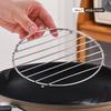 Stainless Steel Heat Resistant Kitchen Pot Mat Multi Functional Cooking Utensil Holder Drying Rack Steamer Pad for Tabletop Oven Ovenware Protection