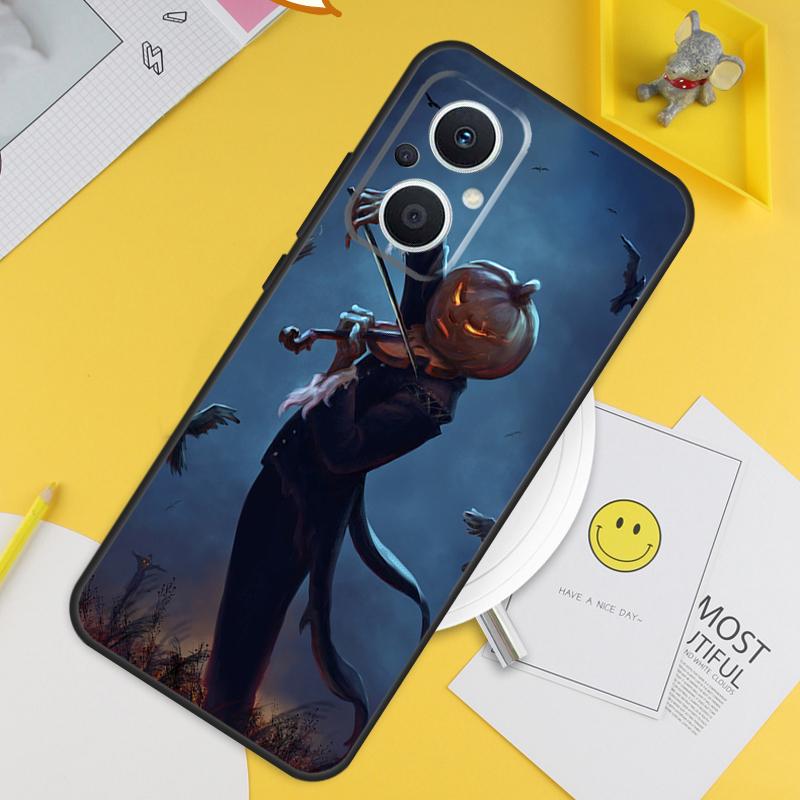 Halloween Pumpkin Ghost Mummy For OPPO Reno 14 12 11 10 13 Pro 8T 11F 12F 13F 14F 7 8 Lite OPPO Find X9 X8 X6 X5 Pro Case