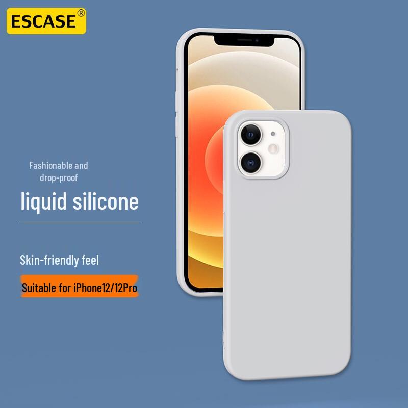 ESCASE Liquid Silicone Case for iPhone 12/12 Pro