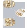 Metal Nut set Brass Threaded Insert Nut set Essential Fasteners Heat Resistant Nut set Gift for Engineers & Hobbyists