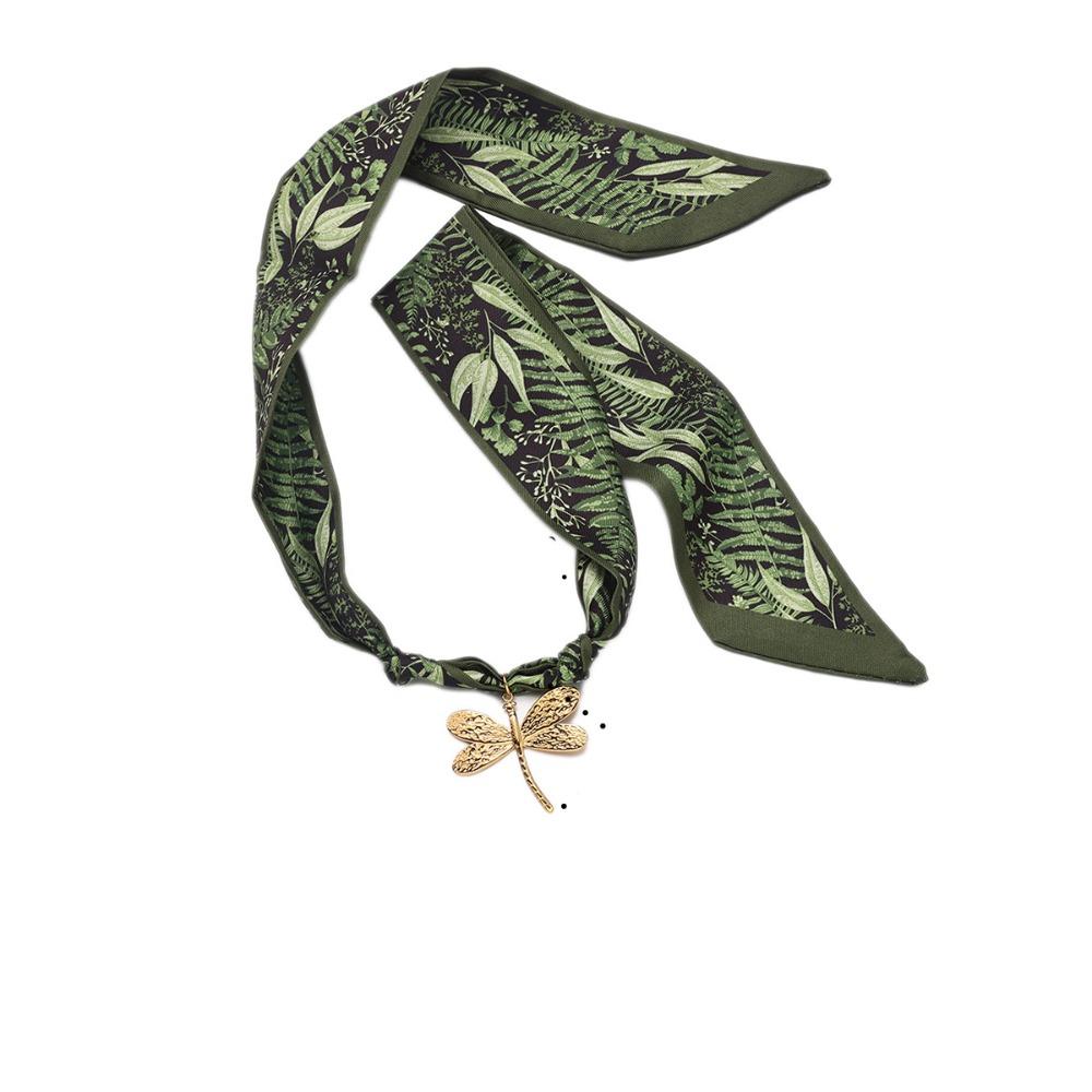 

Personality Flower Scarf Chain Necklace Ethnic Style Colorful Headscarf Spicy Girls Style1