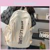 Student Lightweight Letter Backpack Large Capacity School Bag For Use Daily