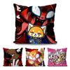 Cartoon Cute A-Aggretsuko Pillow Case Square Pillow Bedroom Sofa Leisure Comfort Cushion Car Living Room Home Decoration 40X40