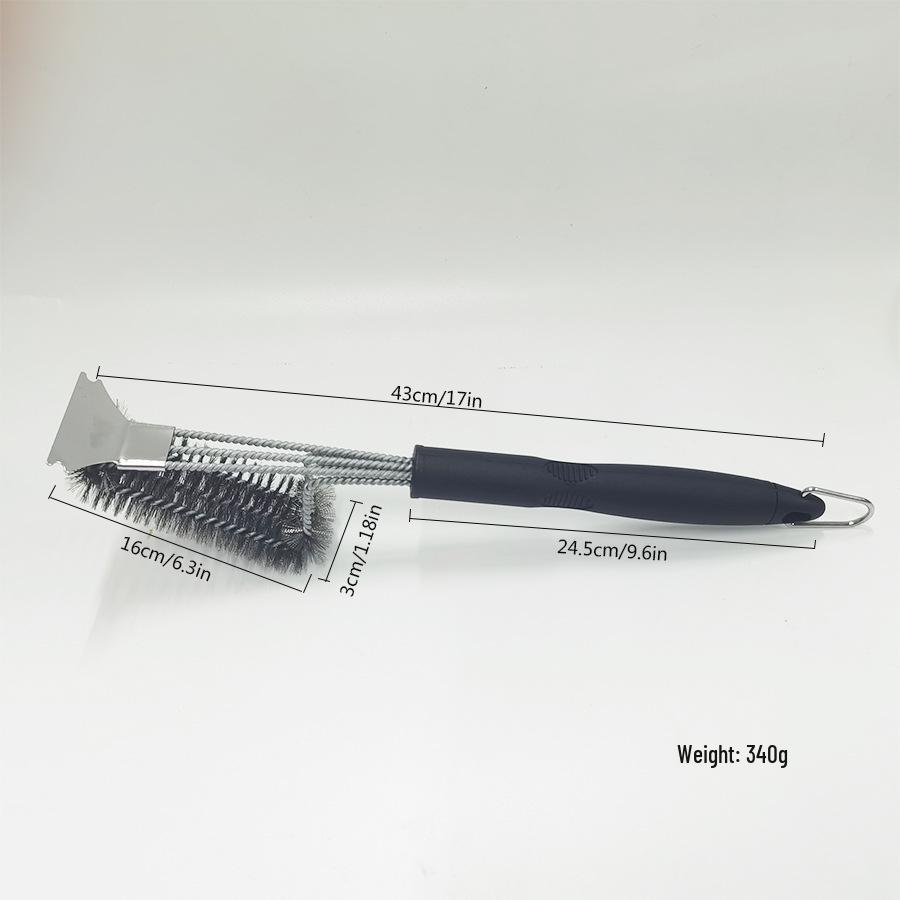 Large & Small Stainless Steel BBQ Grill Wire Cleaning Brushes for Racks & Grills