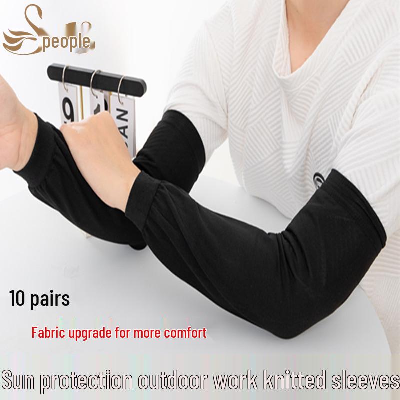 UV Protection Loose Knit Sun Sleeves for Men - Breathable, Comfortable, Wear-Resistant Arm Covers for Outdoor Work.