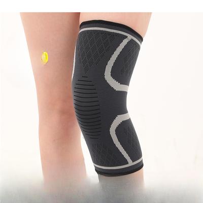 Sport-Nylon-Knieschützer, rutschfeste und atmungsaktive gestrickte Knieschützer aus Silikon, saisonale Sportschutzausrüstung, grenzüberschreitender Großhandel