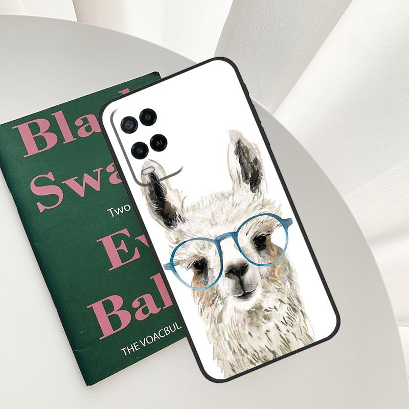 Lama Llama Alpaca Case For Oppo A15 A16 A17 A52 A72 A76 A96 A54 A74 A94 A54S A57S A58 A78 A98 A57 A77 Cover
