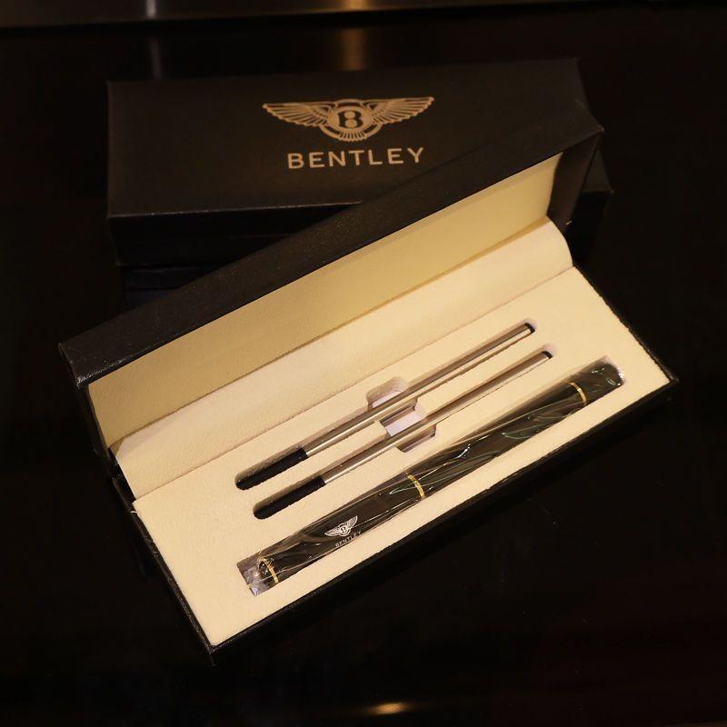 Metallic Neutral Pen High-End Business Office Writing Set For New Bentley Flying Spur Continental GT Bentayga Mulsanne Accessory