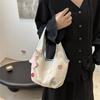 Chic 2024 Korean Floral Handheld Tote Bag With Simple Aesthetic Design Ideal For Everyday Use