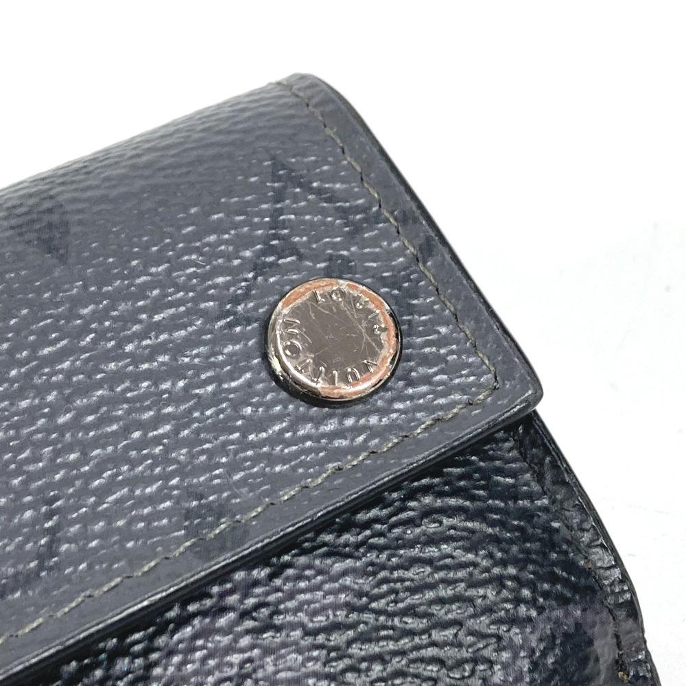 Louis Vuitton M45417 MonogramEclipse Discovery Compact Trifold wallet Black/gray