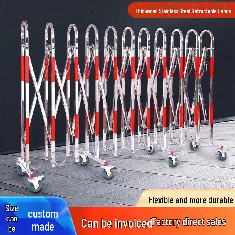 Movable Arched Stainless Steel Retractable Barrier 1.1m H x 3m L