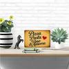 Italian Cuisine Metal Sign - "Pizza. Pasta. Vino & Amore." Vintage Aluminum Decor for Dining & Bar Spaces