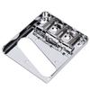 Electric Guitar Saddle Bridge 3‑Saddle Fixed for TL Set Replacement Electric InstrumentSilver