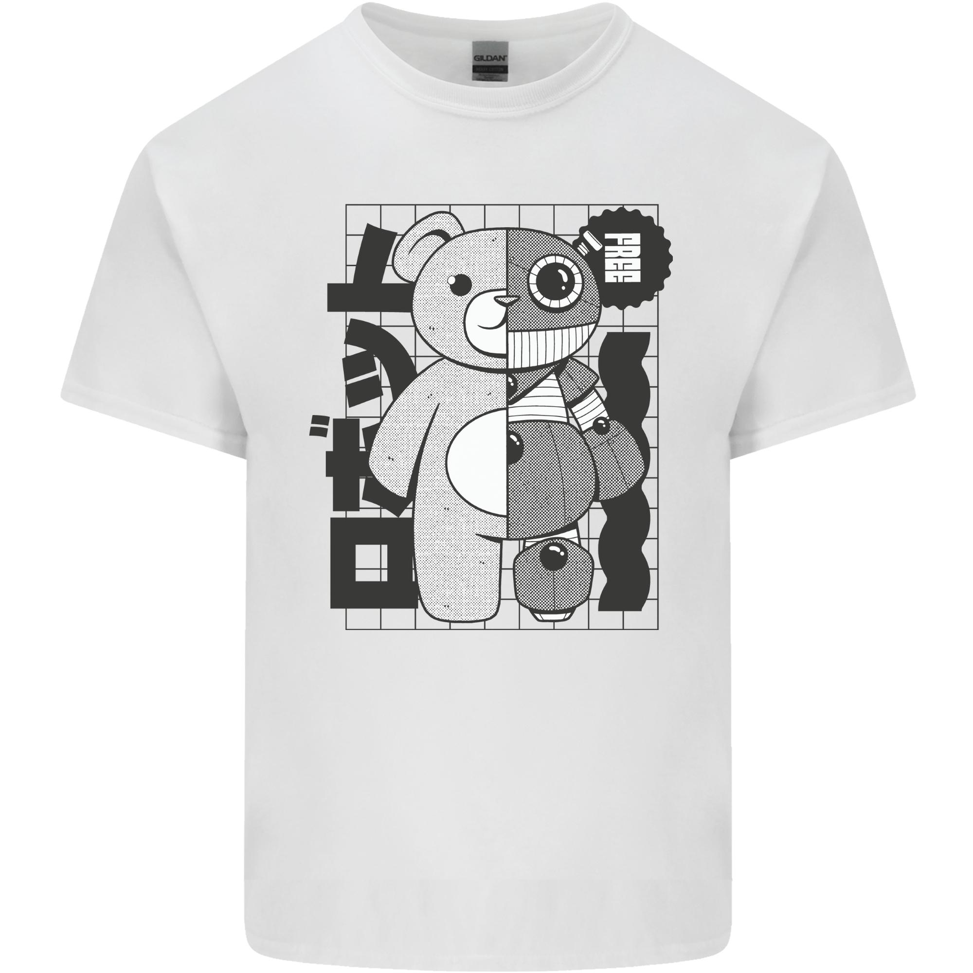 Japan Robot Teddy Bear Japanese Unisexs Light Cotton TShirt S