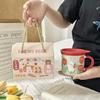Mug with Lid High Value Ins Fengshui Cup for Girls Cute Home Breakfast Cup Ceramic Cup Souvenir Gift