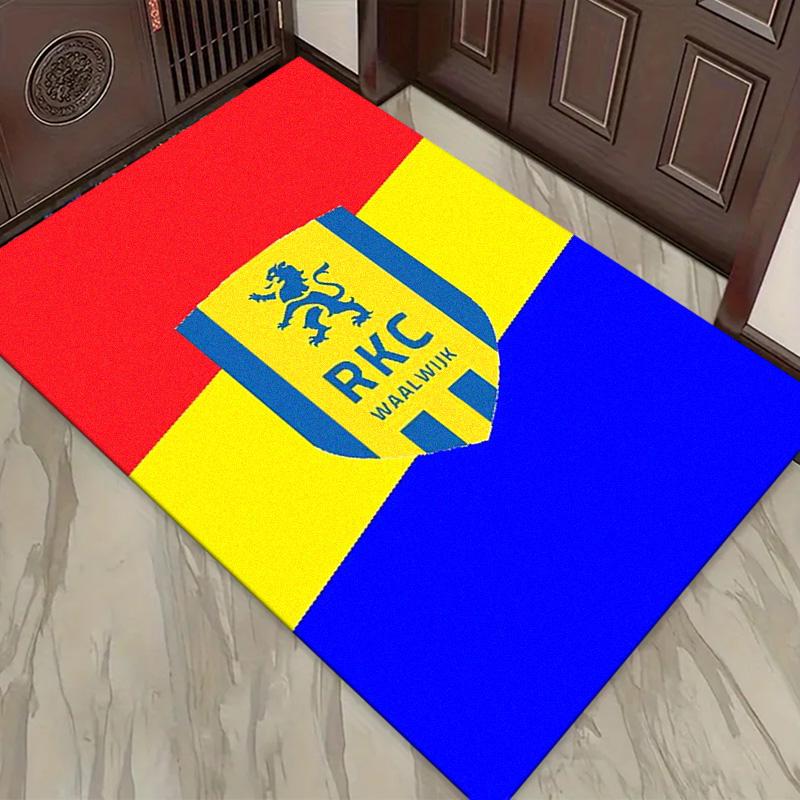 RKC Waalwijk Logo Carpet Rug for Living Room Bedroom Home Sofa Decoration,Kids Play Non-slip Floor Mat