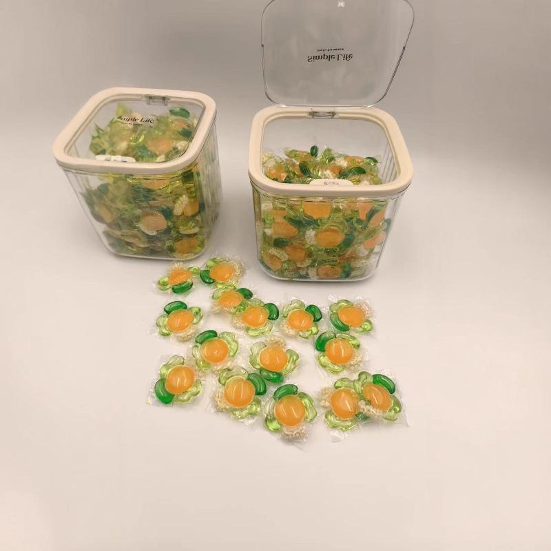Five-in-One Gardenia Scent Laundry Pods: Long-Lasting Fragrance, Stain and Oil Removal, Color Protection, and Deep Cleaning