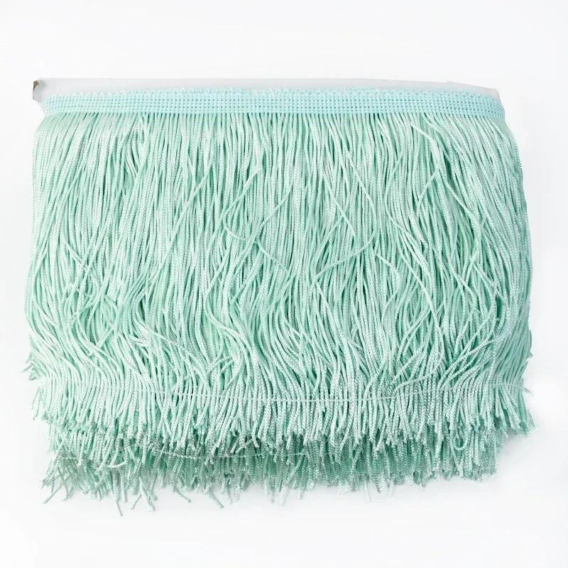 5M Meetee Polyester Tassel Fringes 10-30cm Lace Trim Ribbon for Dress Curtain Decorative Ribbons Fringe Fabric Sewing Accessory