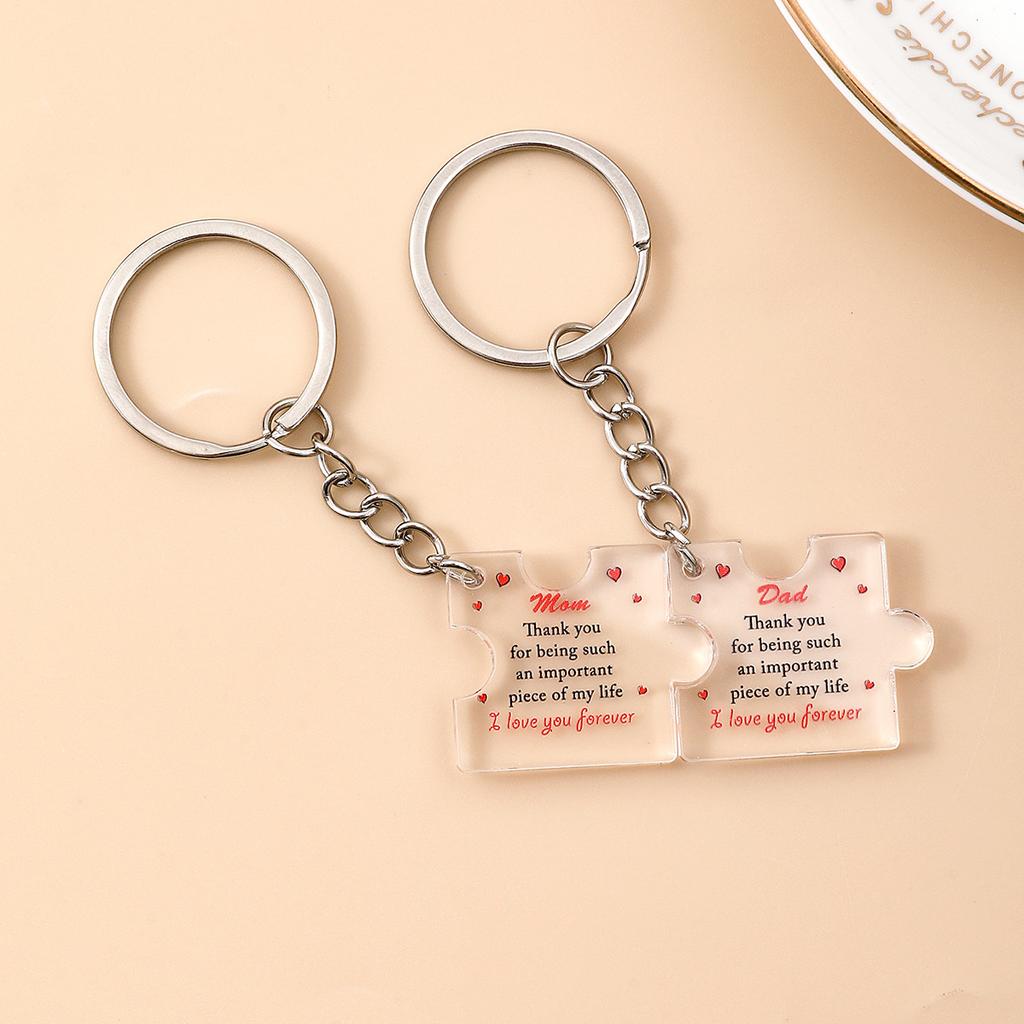 Acrylic Keychain Creative Small Gift Keychain Pendant Mothers Day Fathers Day Thanksgiving Day Gift