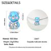 Copper Metal Charm Bead Components Authentic Original Sweet Cool Bear Bead Components Compatible With Bracelet High Quality Fine Jewelry High Quality