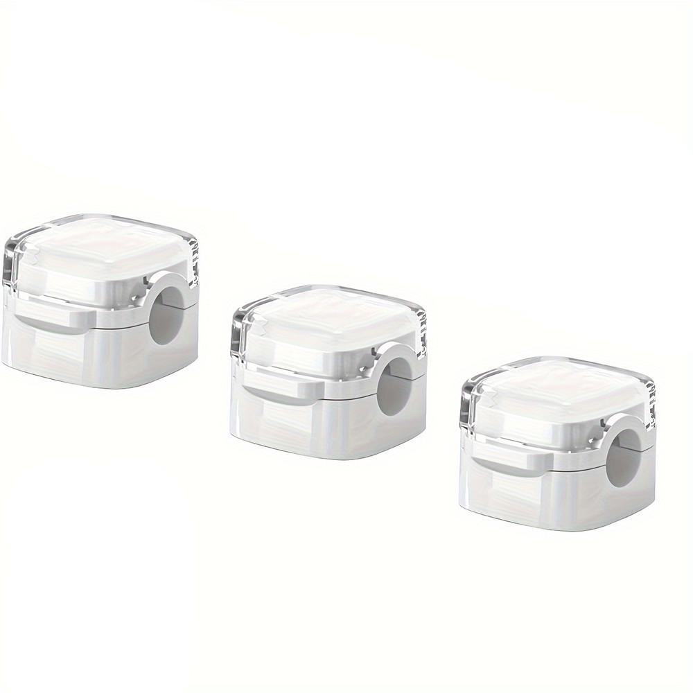 

Прозрачный магнитный органайзер для кабеля - настольный держатель для кабеля зарядки и крючок для вилки 3-pack белый