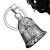 Motorcycle Bell Luck Bell for Bike Motorcycle Bells for Biker Good Luck Riding Bells with Hanger Motorcycle Accessory Keychain