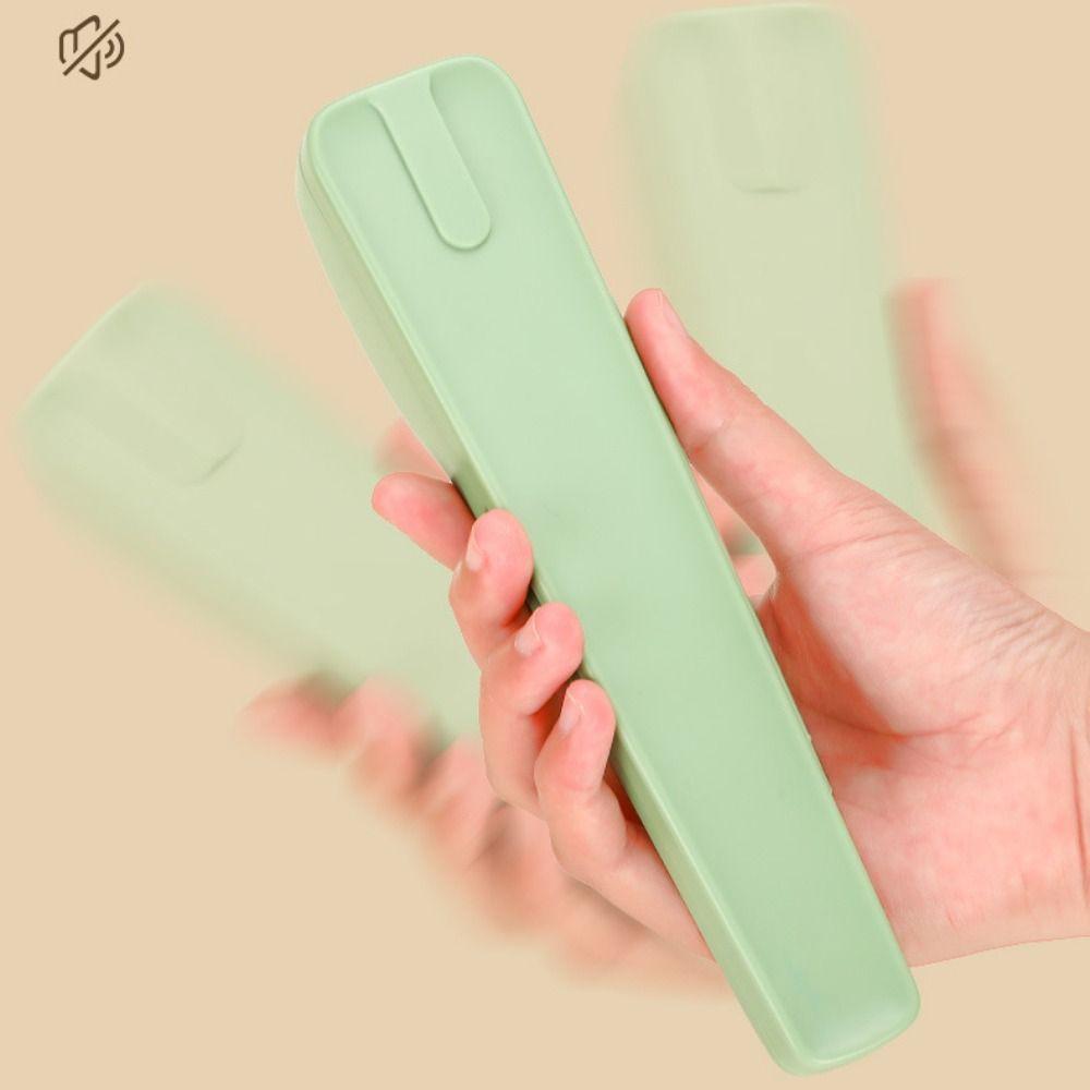 2Pcs/Set with Buckle Travel Cutlery Set with Storage Box Spoon Chopsticks Set  Outdoor