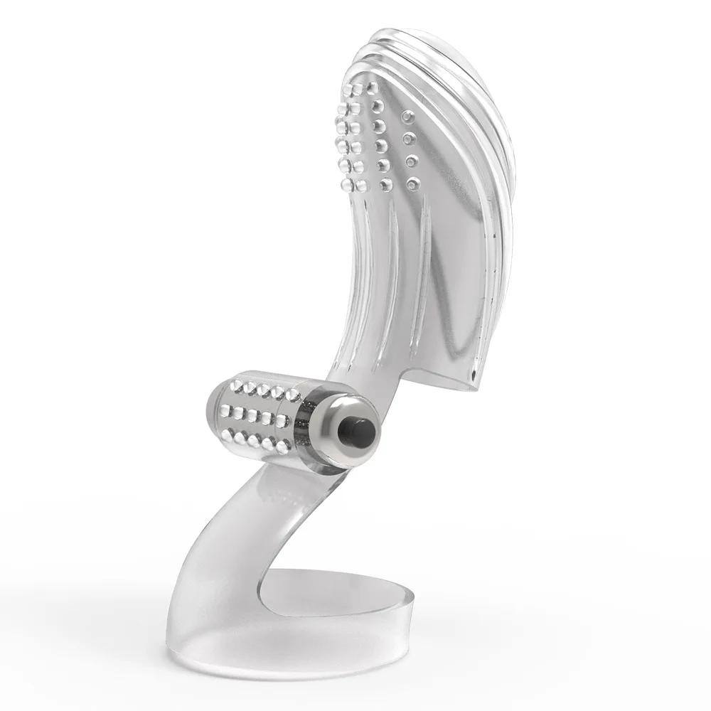 New Silicone Finger Sleeve Vibrator Women Porn G Spot Massager Vibrating Silicone Soft Dildo Adult Sex Toys Exotic Accessories
