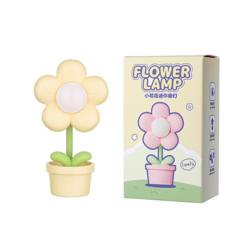 LED Blume Nachtlicht Mini Niedlich Kleine Tischlampe Schreibtisch Ornament Nachttisch Schlafzimmer Umgebungslicht Kinder Spielzeug Kinder Feiertagsgeschenk