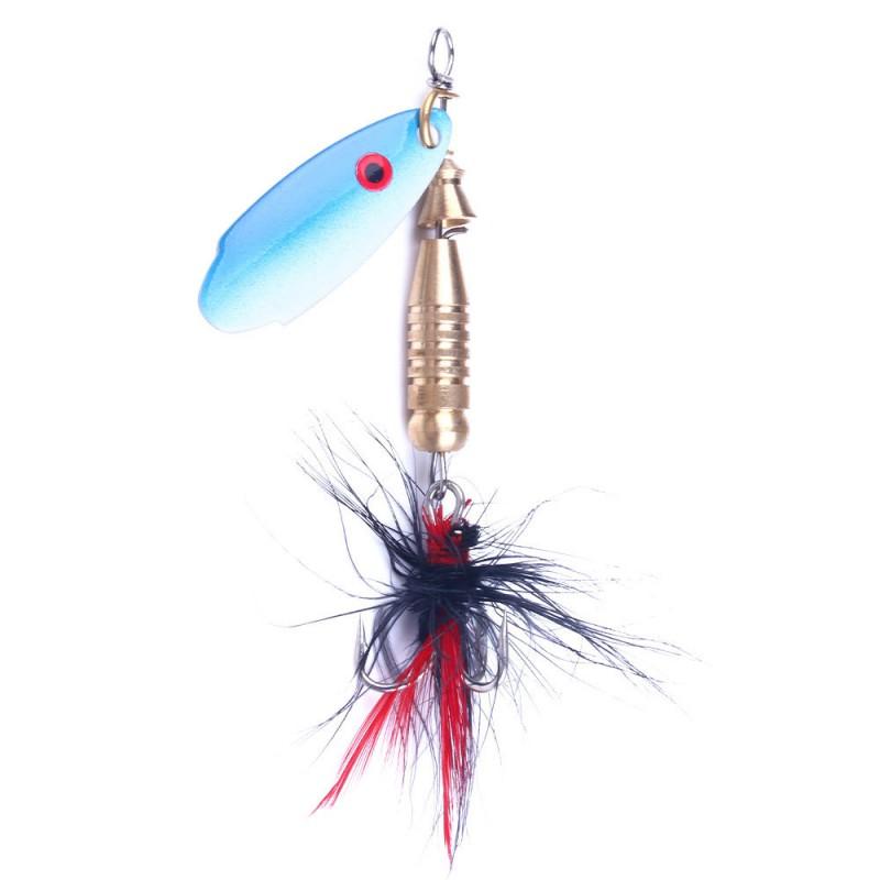 Multi-Color Metal Spinner Lure Freshwater Fishing Shiny Blade Bait With Weight Variants 4.2g To 7.5g