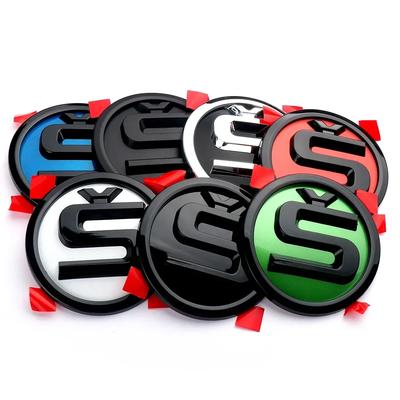 2025 New ABS 80/90/100mm Car Front Hood Badge Bonnet Emblem Trunk Sticker For Skoda Yeti Octavia 2 3 A5 Fabia Kodiaq Rapid Karoq