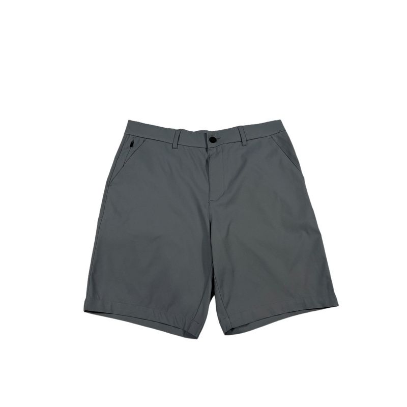 European and American Single Men's Summer Casual Business Commuter Suit Shorts Micro Elastic Solid Quick-Drying Plus size American Fifth Pants