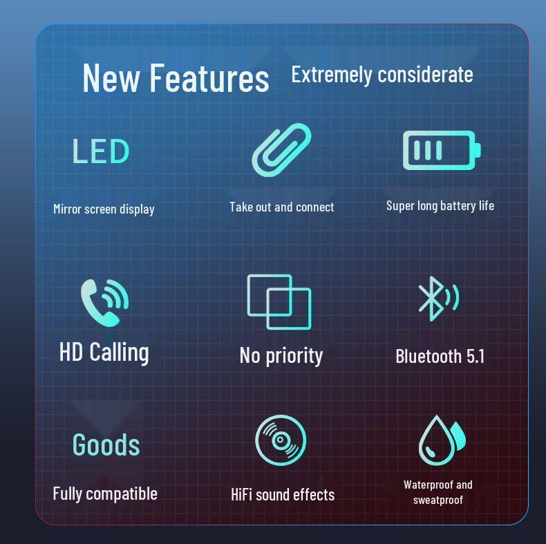 Vivo Sports True Wireless Bluetooth Earbuds with Long Standby, Compatible with Huawei, OPPO, and Apple