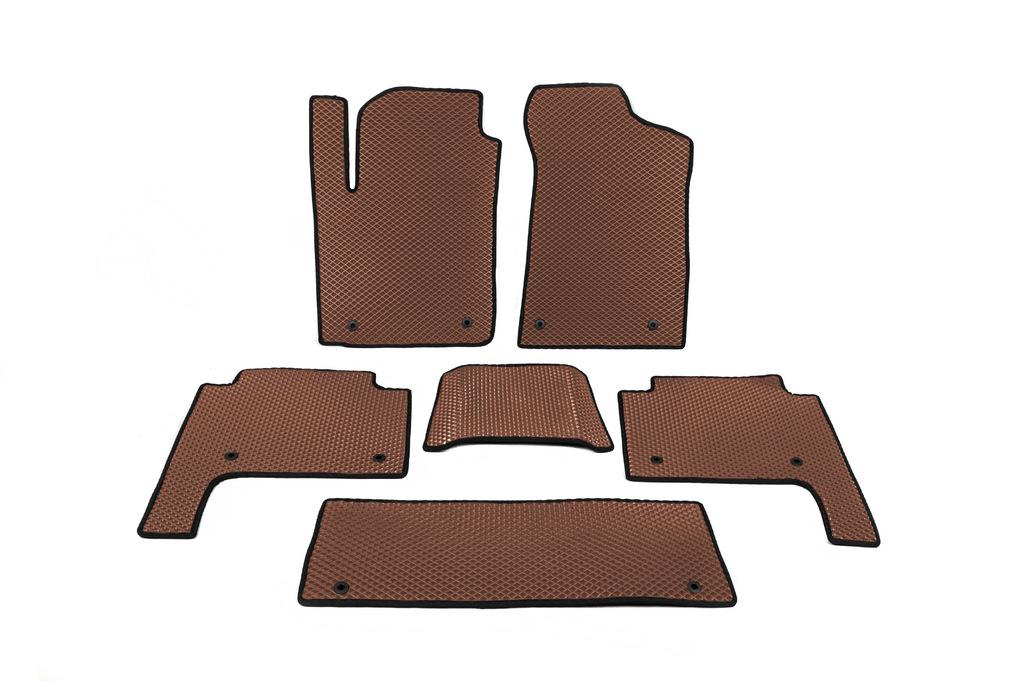 

Floor mats 3 rows (EVA, Brown) for Nissan Patrol Y62 2010-2024