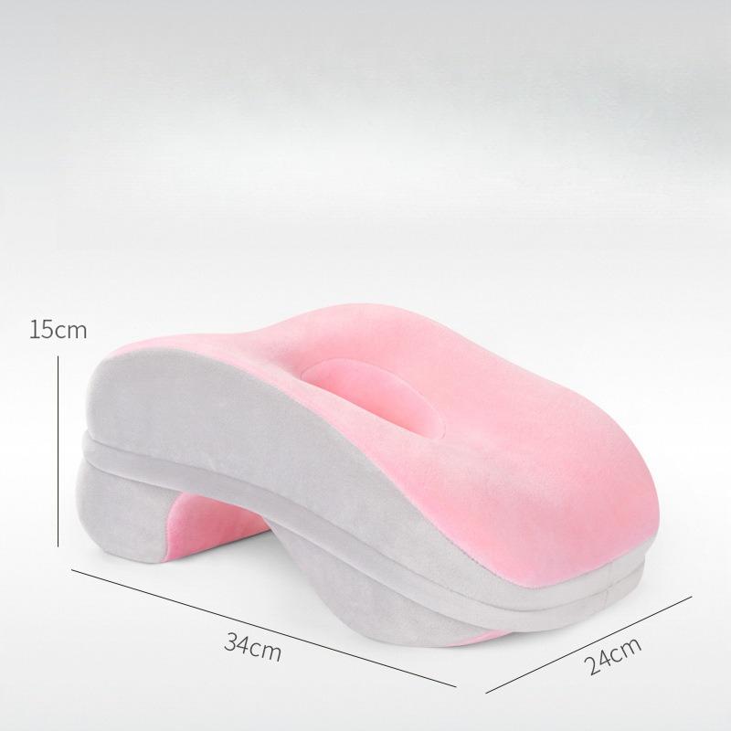 Office Nap Pillow Memory Foam Adult Student Classroom Desk Sleeping Ergonomic Support Portable Cushion for Office & School Use розовый