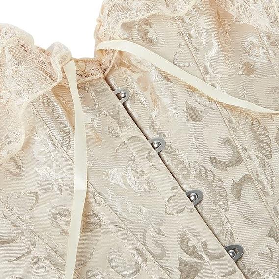 Lace Sleeve Strapless Body Shaper Corset for Women – European & American Slimming Short Sleeve Design